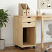 Rullende skap Brun 34 x 39 x 65,5 cm Massiv furu