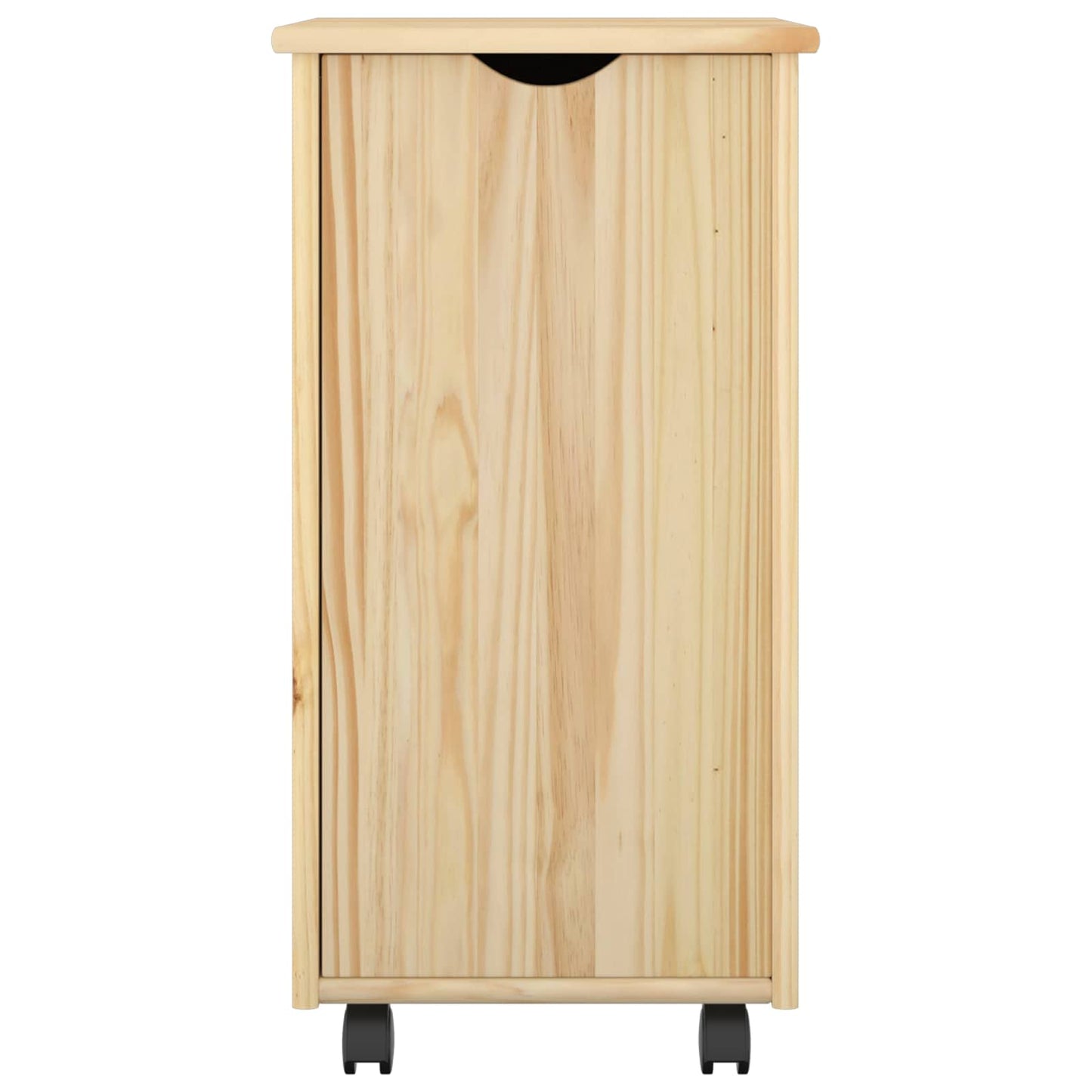 Rullende skap med hjul Brun 34 x 39 x 65,5 cm Massiv furu