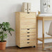 Rullende skap med hjul Brun 53 x 39 x 103 cm Massiv furu