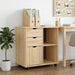 Rullende skap med hjul Brun 63,5 x 39 x 65,5 cm Massiv furu