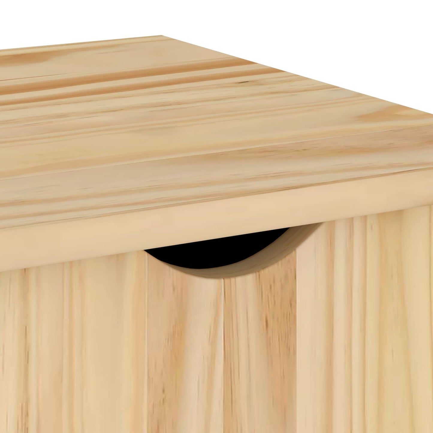 Rullende skap med hjul Brun 100 x 39 x 65,5 cm Massiv furu