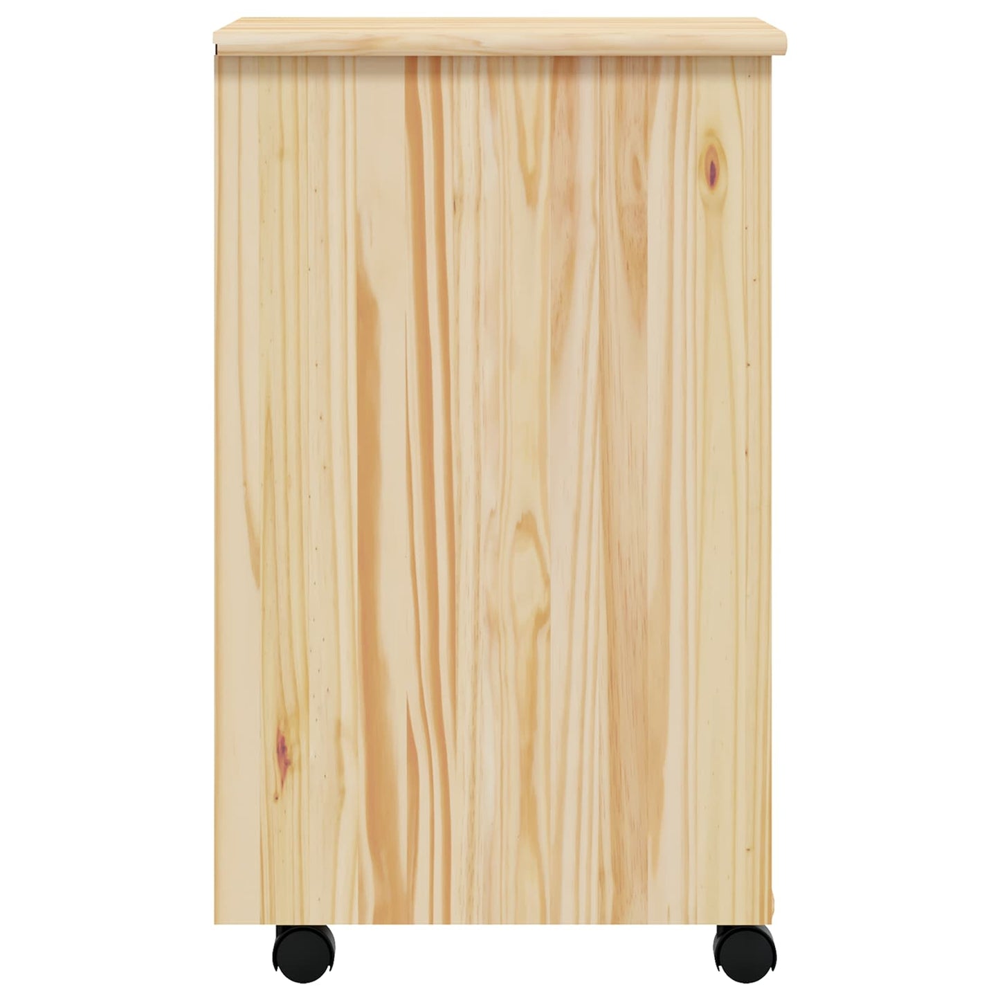 Rullende skap med skrivebord MOSS Klar lakk 34 x 39 x 65,5 cm