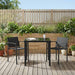 Utemøbelsett 3 pcs Svart og Anthracite 80 x 80 x 73 cm