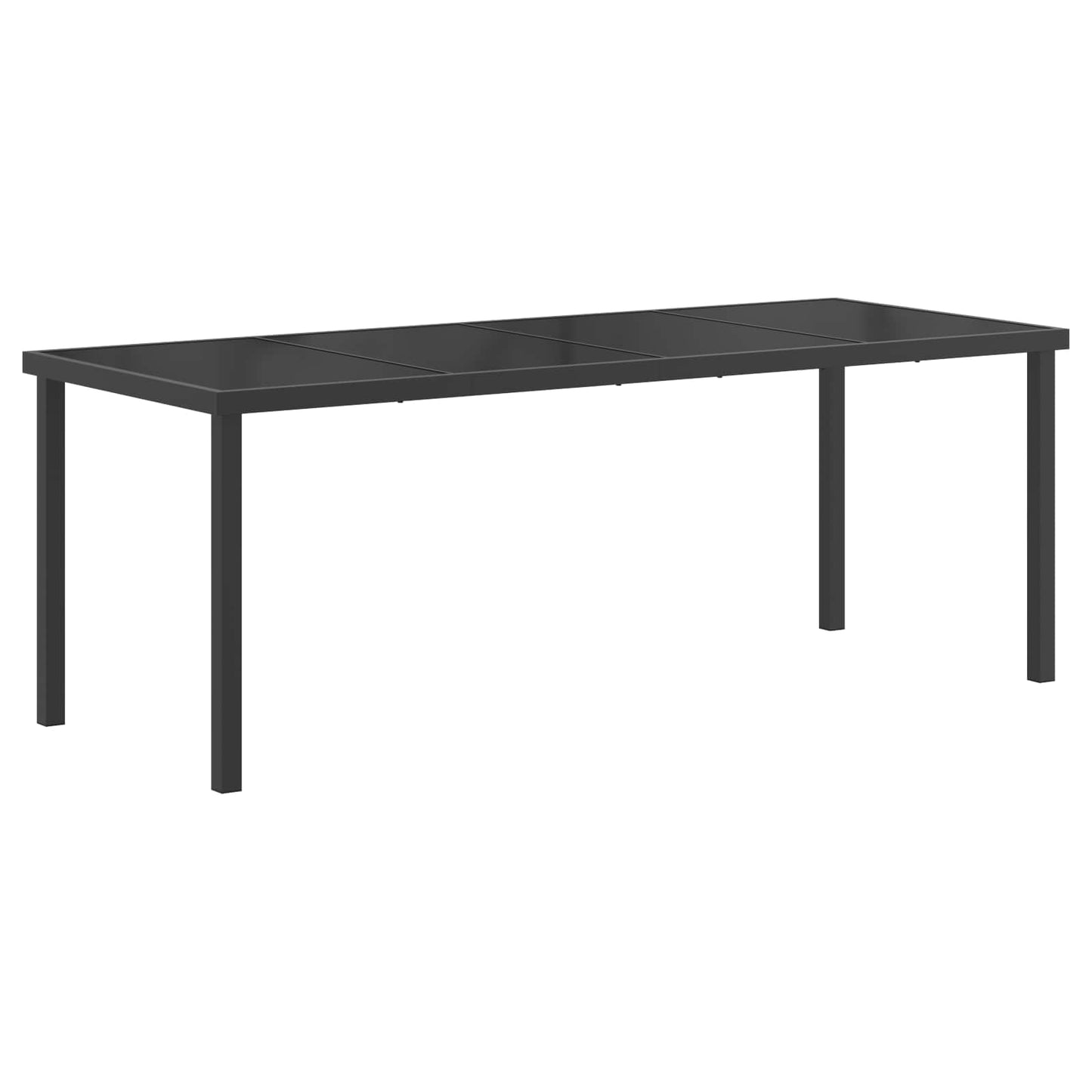 Utemøbelsett 7 pcs Svart og Anthracite Textilene