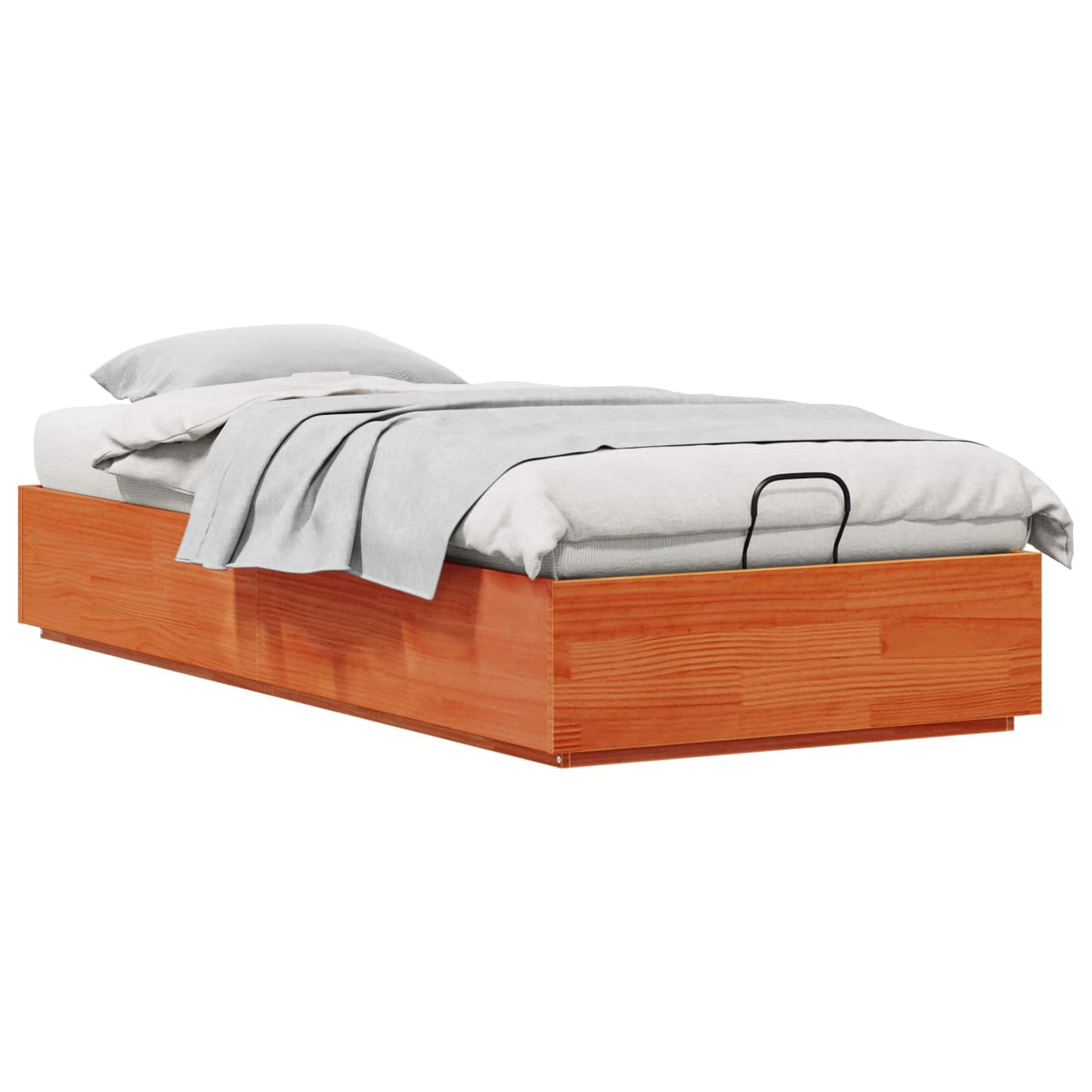 Ottoman sengeramme VoksBrun 75 x 190 cm Massiv furu