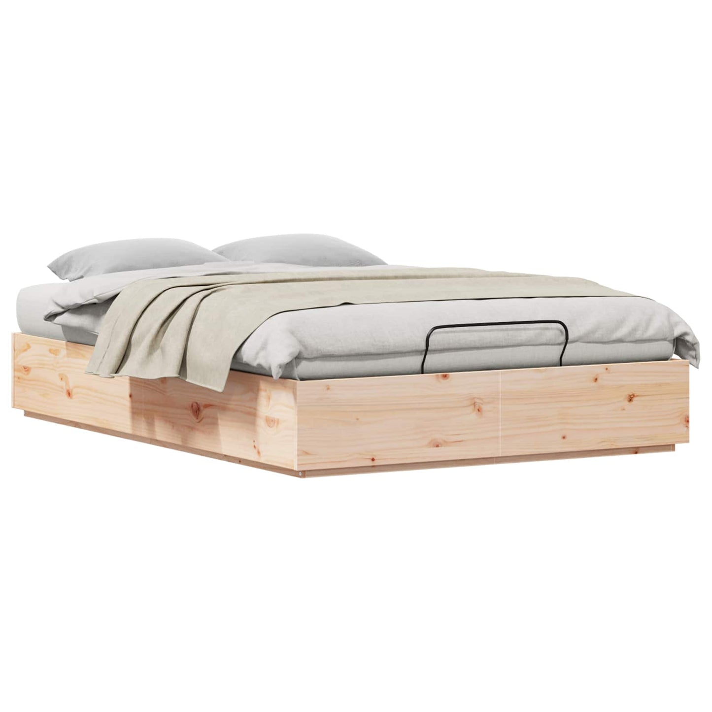 Ottoman sengeramme Naturlig 120 x 190 cm Massiv furu