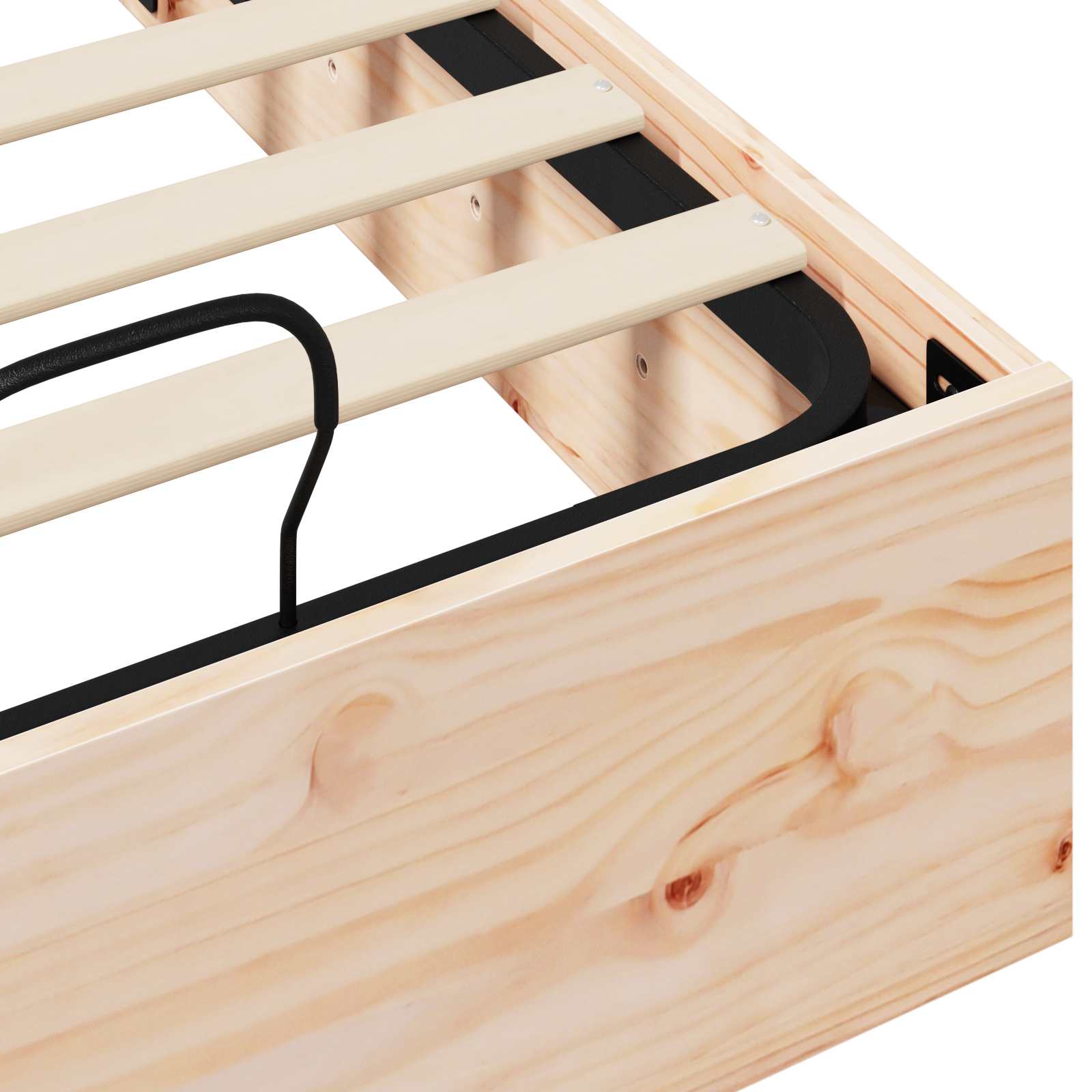 Ottoman Seng Ramme med Oppbevaring 2 pcs Naturlig 70 x 190 cm vidaXL