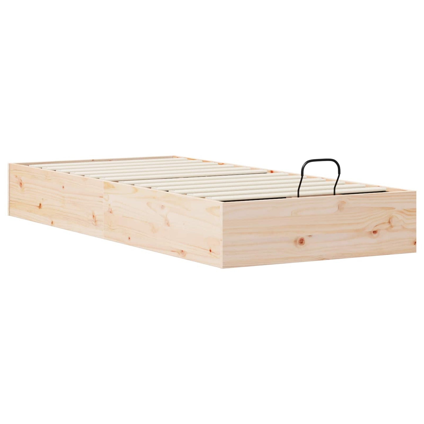 Ottoman Seng Ramme med Oppbevaring 2 pcs Naturlig 70 x 190 cm vidaXL