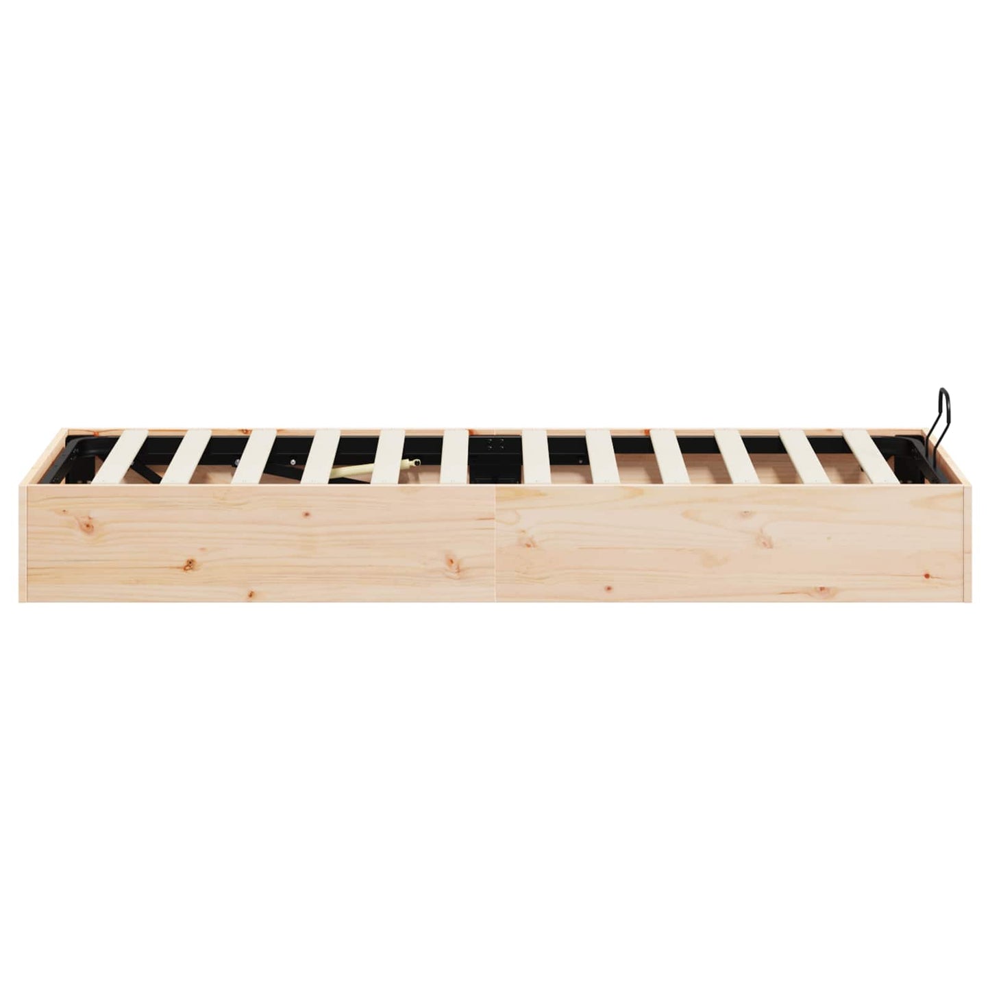 Ottoman Seng Ramme med Oppbevaring 2 pcs Naturlig 70 x 190 cm vidaXL