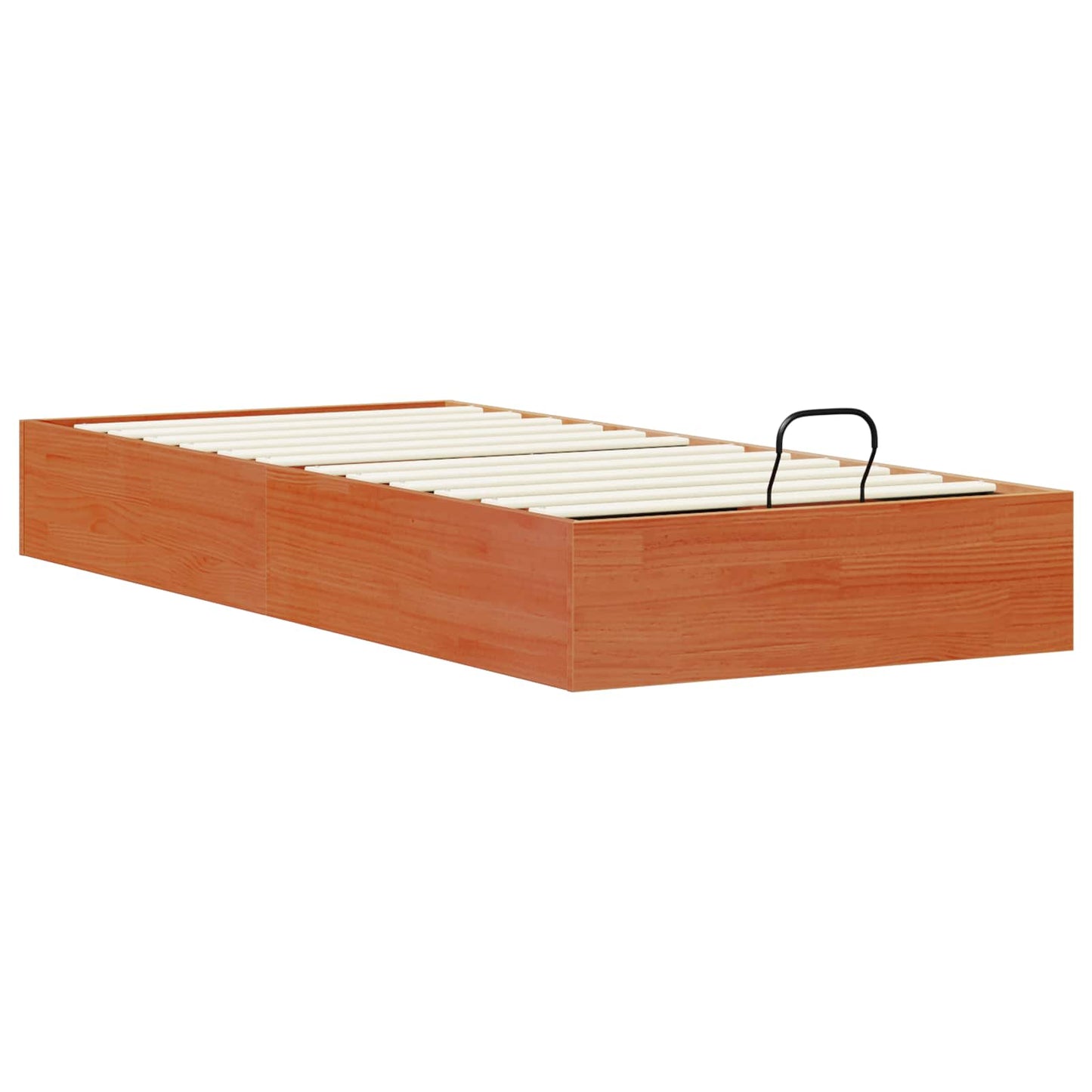 Ottoman Seng Ramme med Oppbevaring VoksBrun 80 x 200 cm