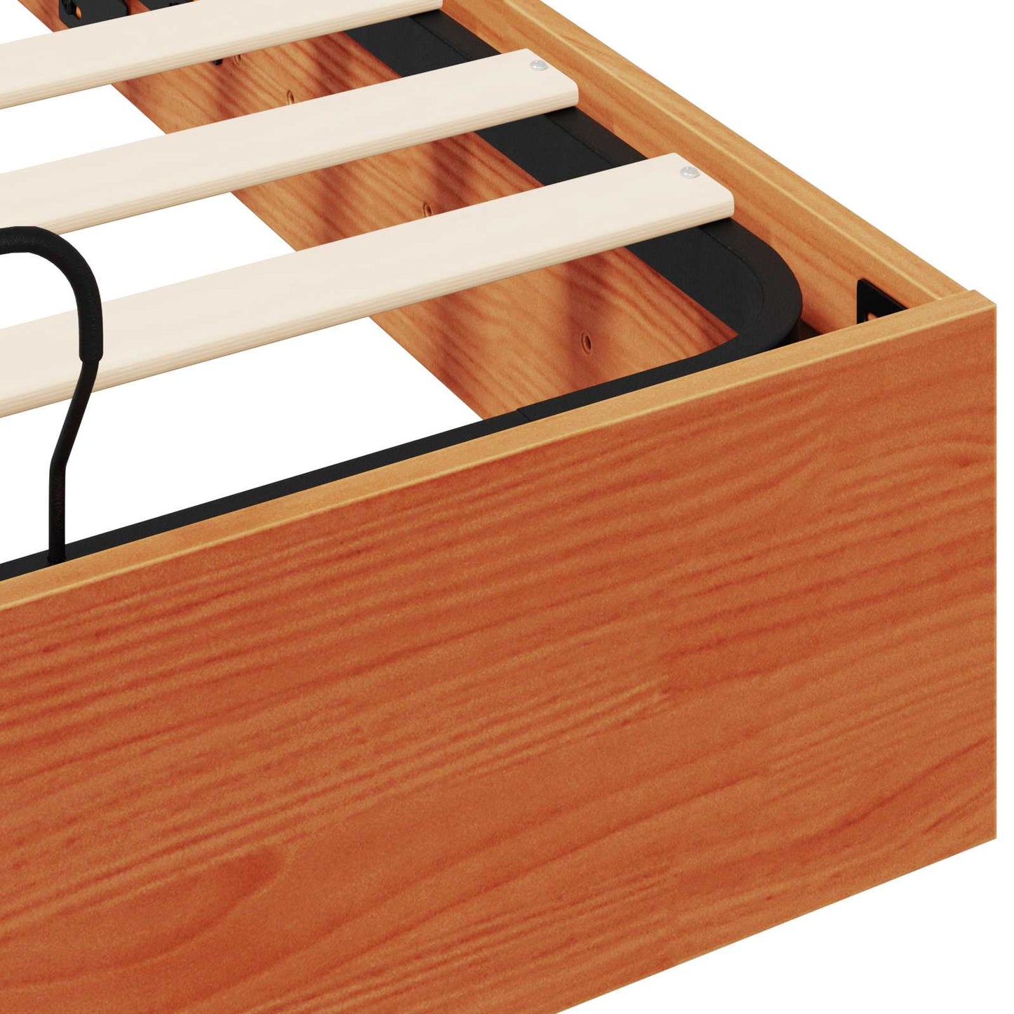 Ottoman Seng Ramme med Oppbevaring VoksBrun 150 x 200 cm