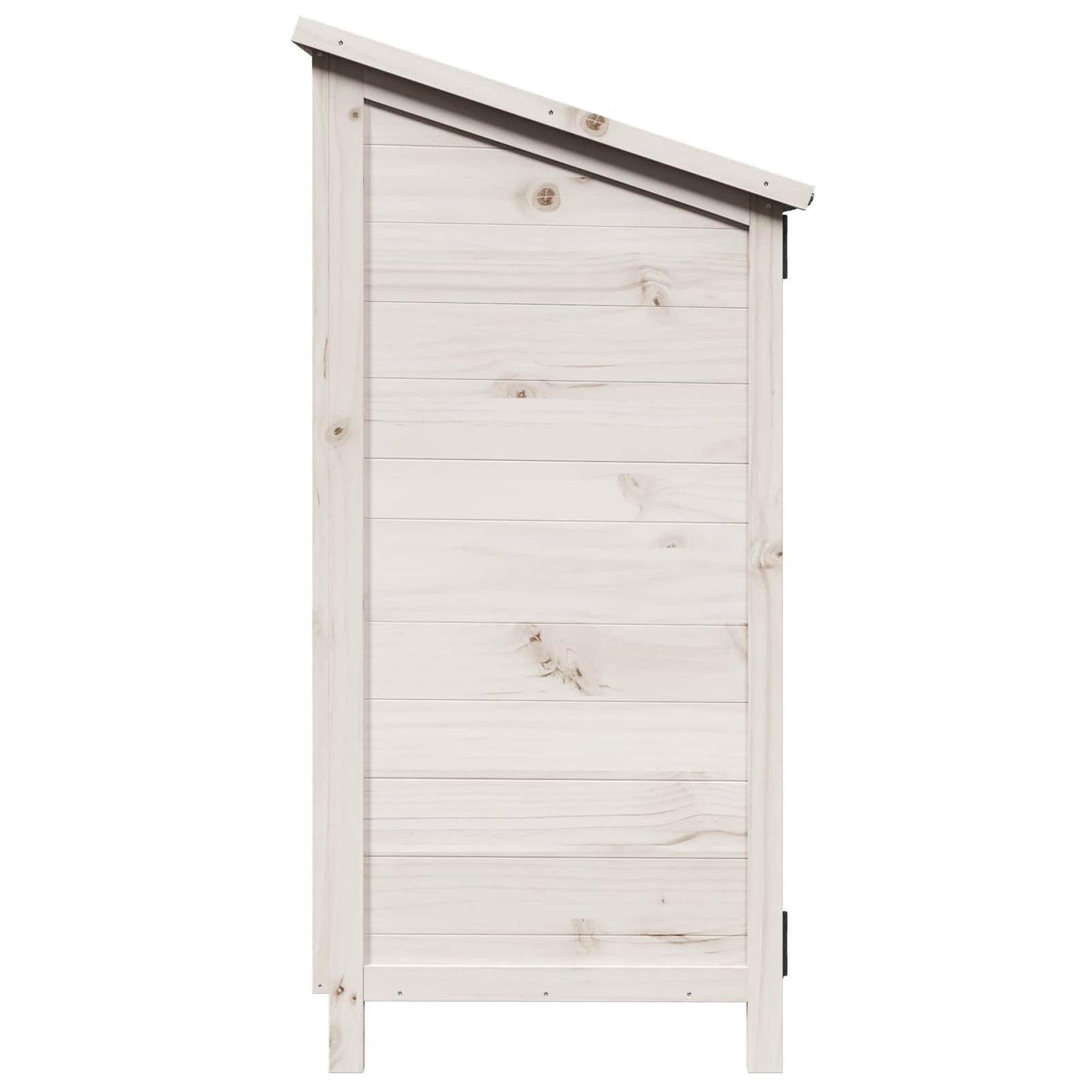 Hagehus med tak med lås Hvit 59 x 56 x 113,5 cm Massiv Furu Tre