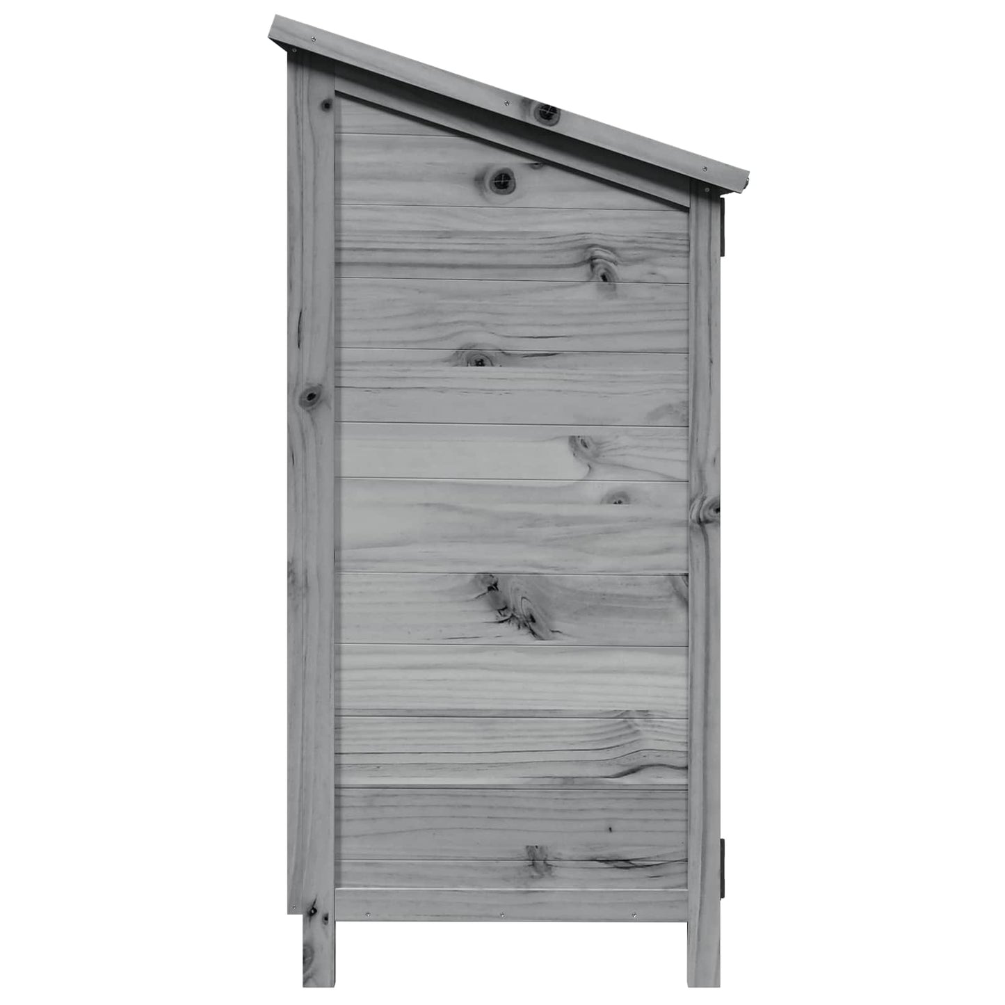 Hagehus med tak med lås Grå 59 x 56 x 113,5 cm Massiv Furu Tre