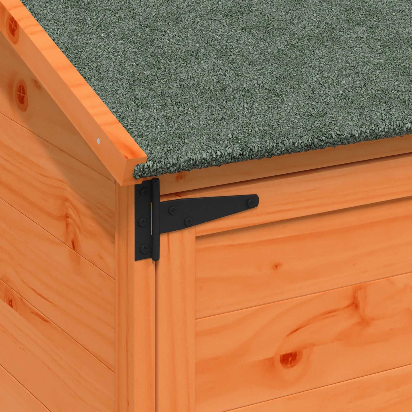 Hagehus med tak med lås Brun 59 x 56 x 113,5 cm Massiv Furu Tre