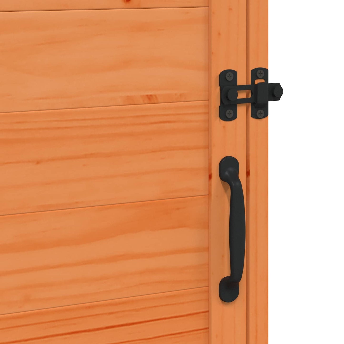 Hagehus med tak med lås Brun 59 x 56 x 113,5 cm Massiv Furu Tre