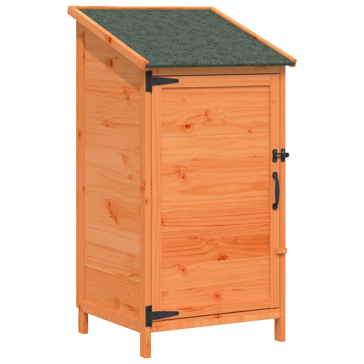 Hagehus med tak med lås Brun 59 x 56 x 113,5 cm Massiv Furu Tre