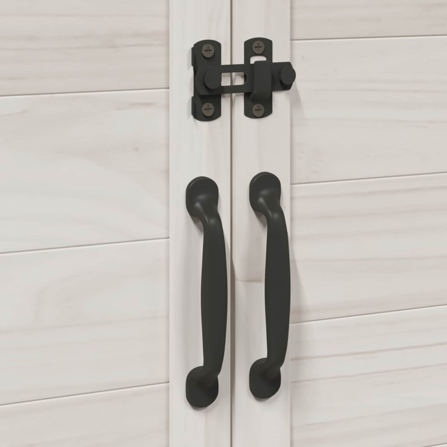 Hagehus med tak Hvit 106,5 x 56 x 113,5 cm Massiv Furu Tre