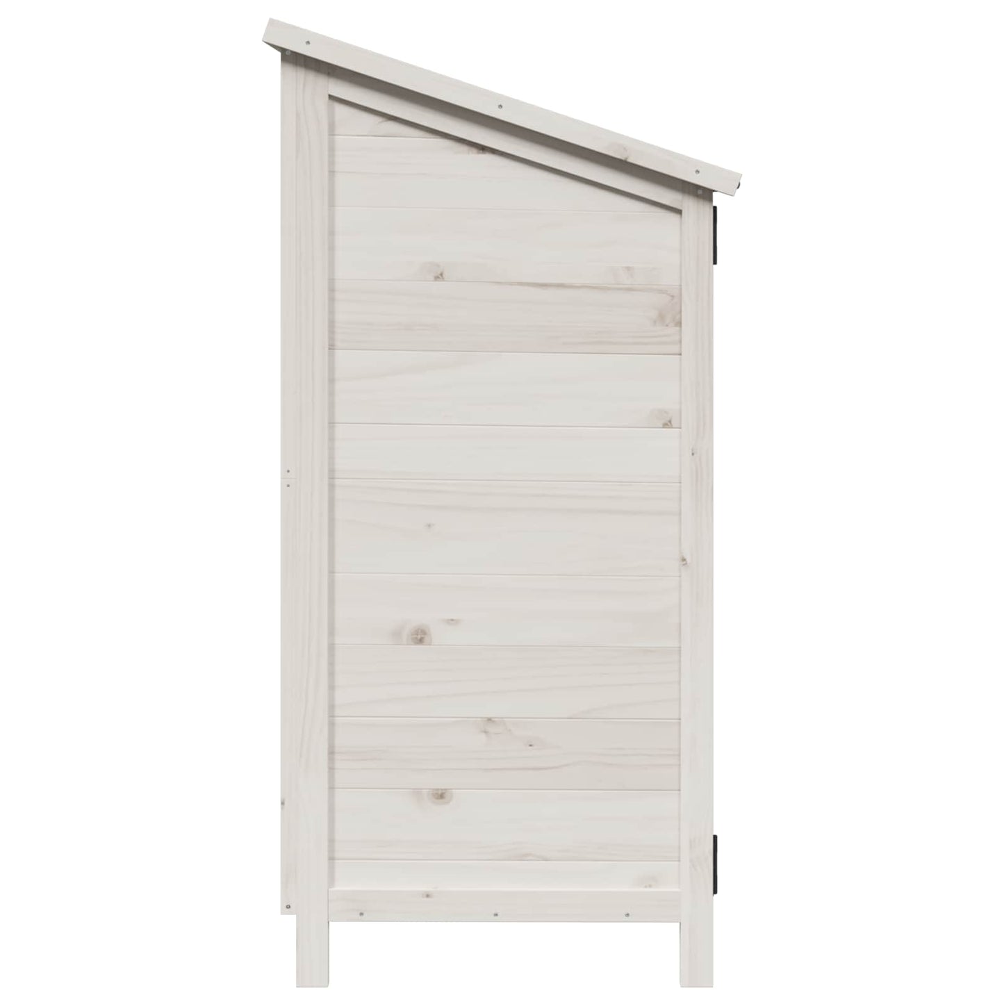 Hagehus med tak Hvit 106,5 x 56 x 113,5 cm Massiv Furu Tre
