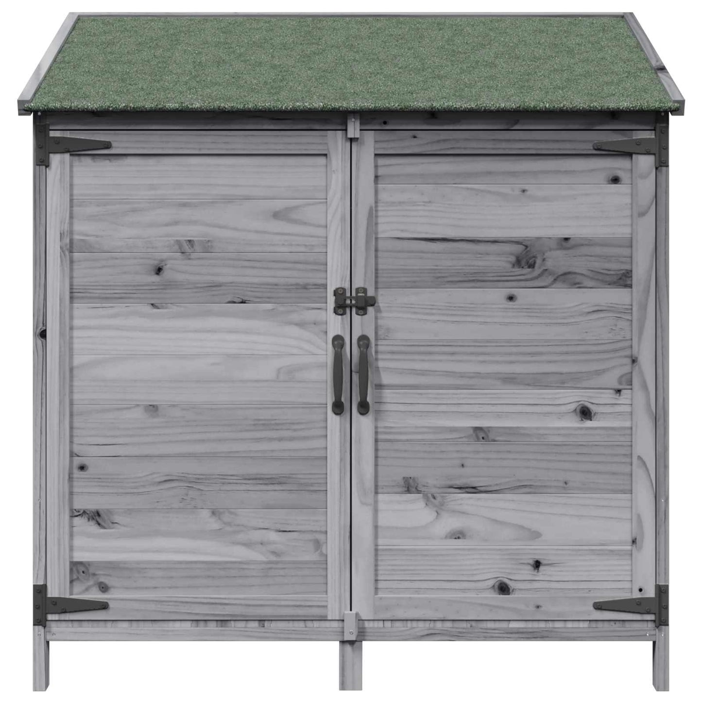 Hagehus med tak Grå 106,5 x 56 x 113,5 cm Massiv Furu Tre