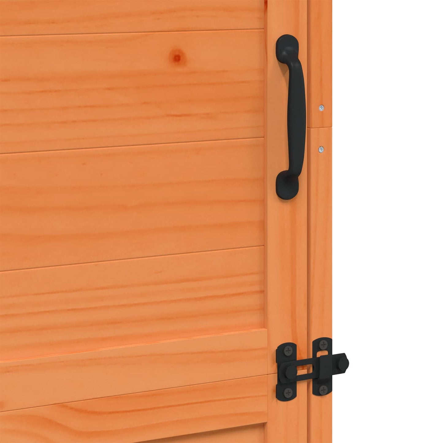 Hagehus med tak Brun 59,5 x 56 x 176,5 cm Massiv Furu Tre