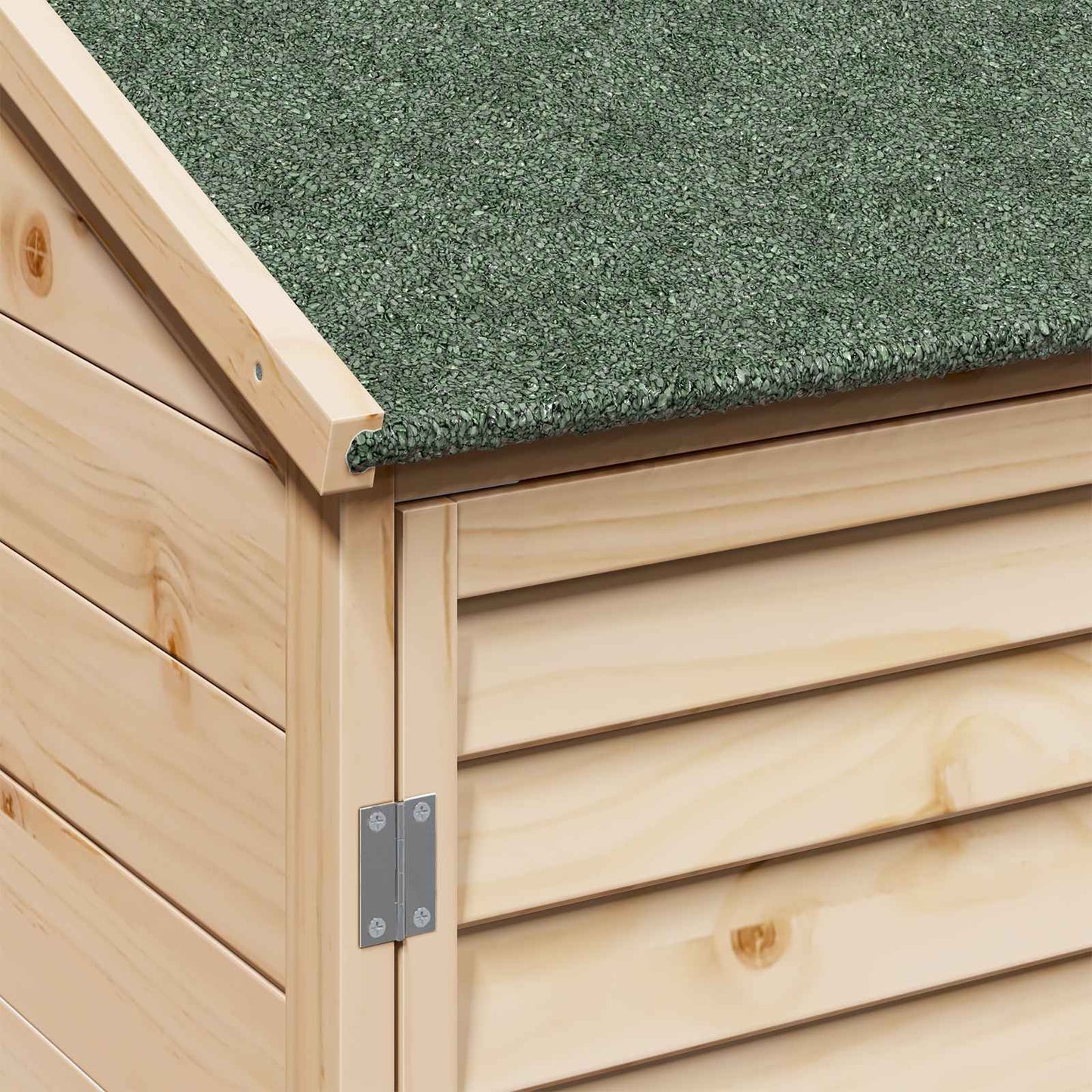 Hagehus med tak Naturlig 59 x 56 x 113,5 cm Massiv Furu Tre