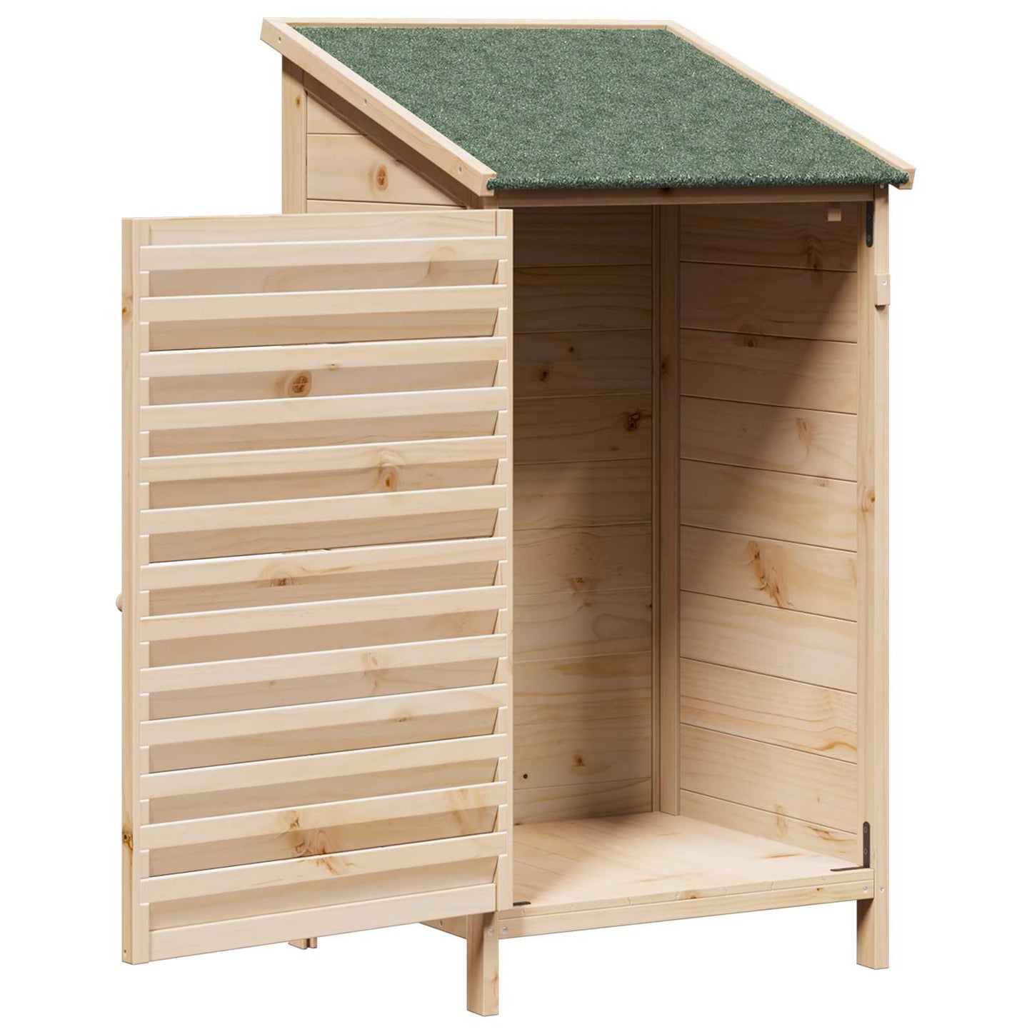 Hagehus med tak Naturlig 59 x 56 x 113,5 cm Massiv Furu Tre
