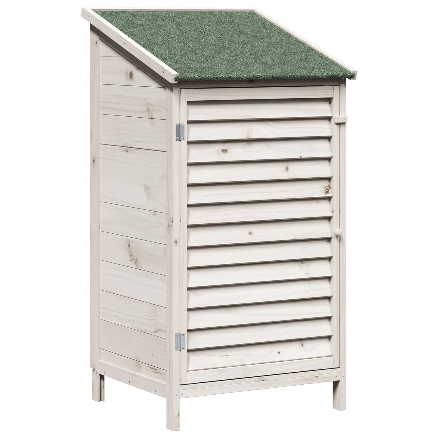 Hagehus med tak Hvit 59 x 56 x 113,5 cm Massiv Furu Tre