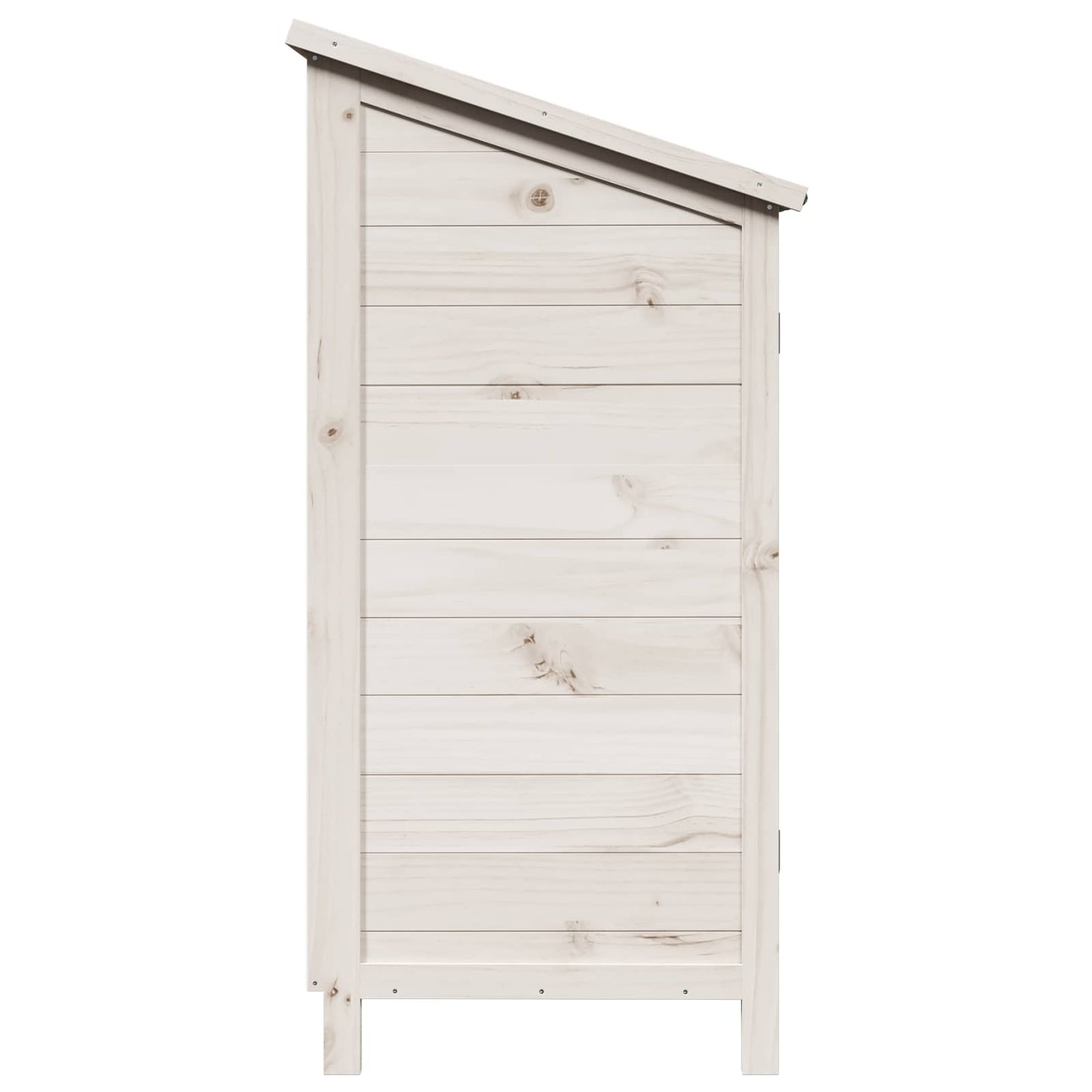 Hagehus med tak Hvit 59 x 56 x 113,5 cm Massiv Furu Tre