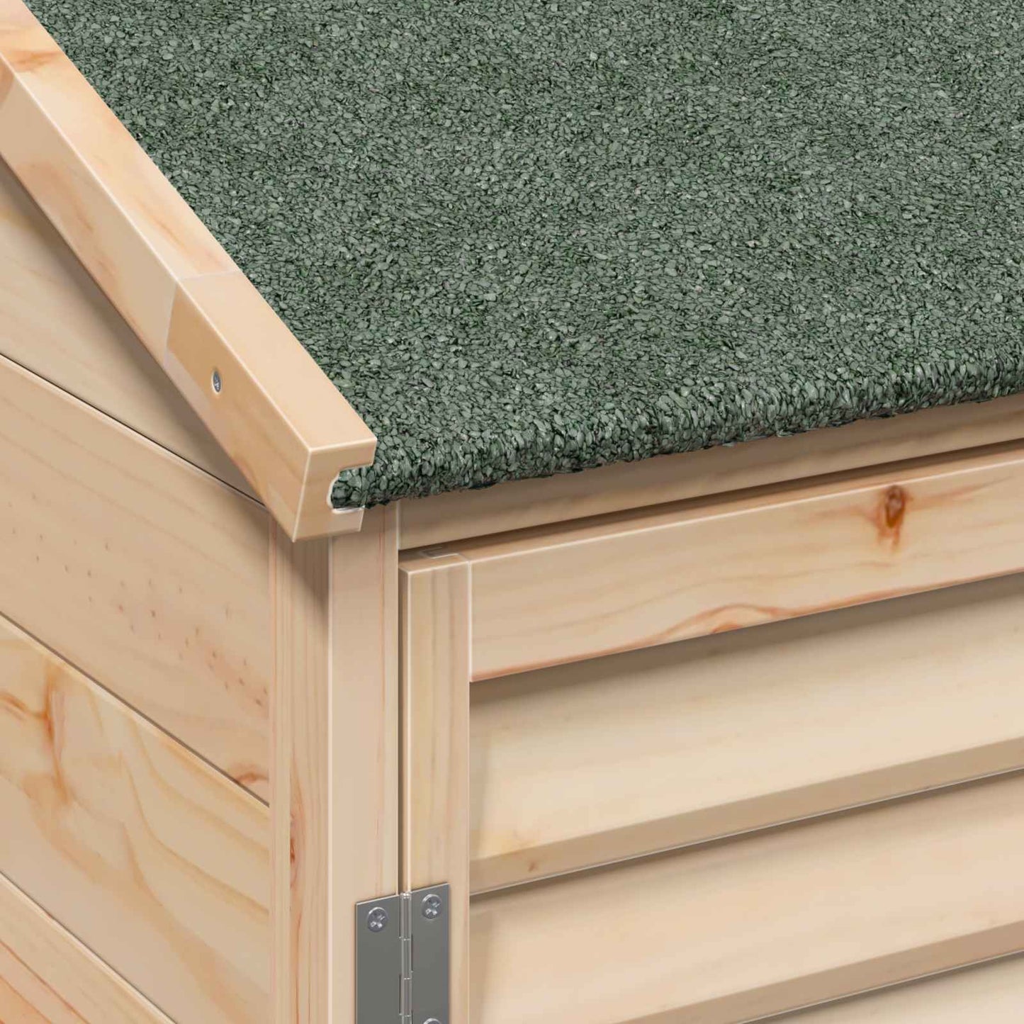 Hagehus med tak Naturlig 106 x 56 x 113,5 cm Massiv Furu Tre