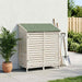 Hagehus med tak Hvit 106 x 56 x 113,5 cm Massiv Furu Tre
