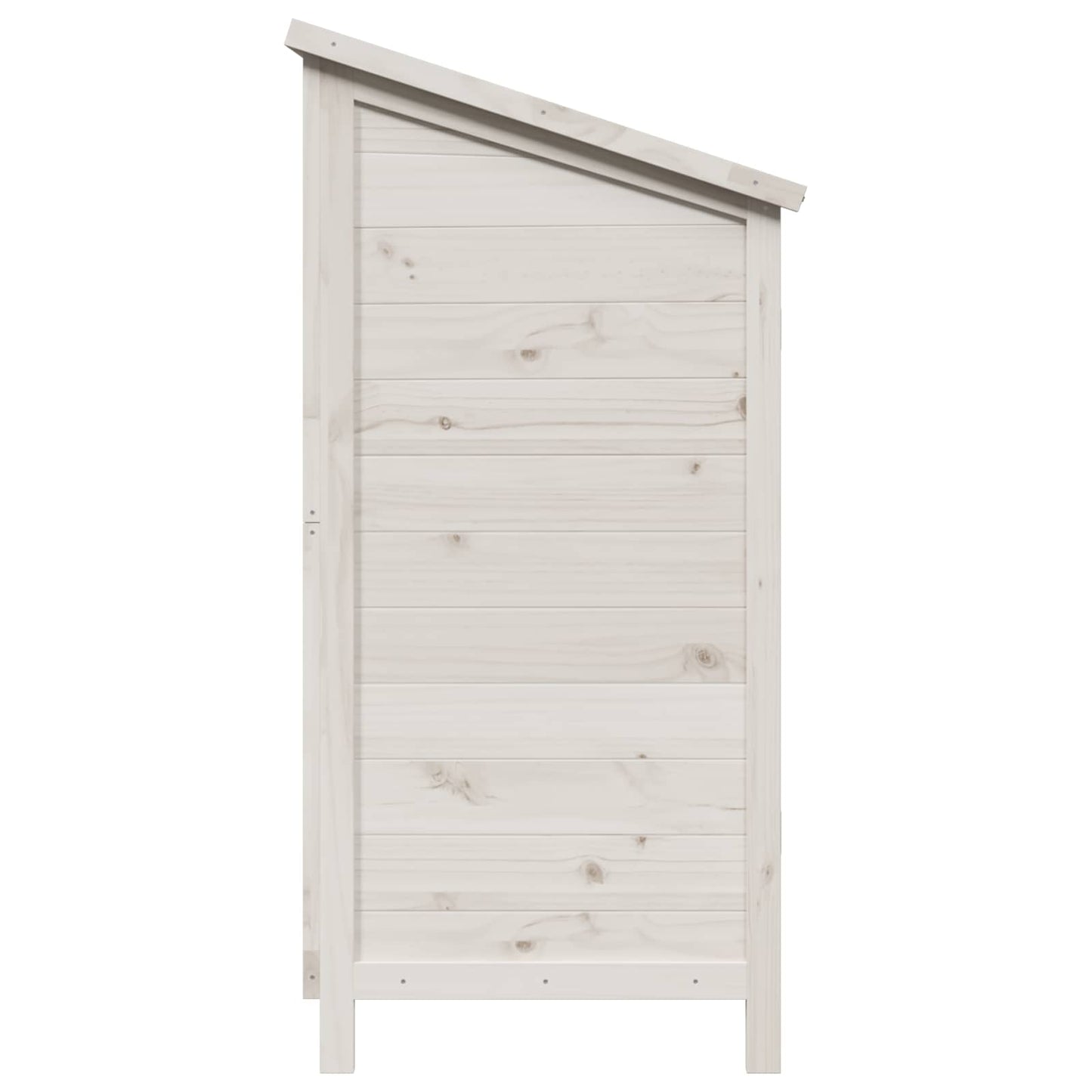 Hagehus med tak Hvit 106 x 56 x 113,5 cm Massiv Furu Tre