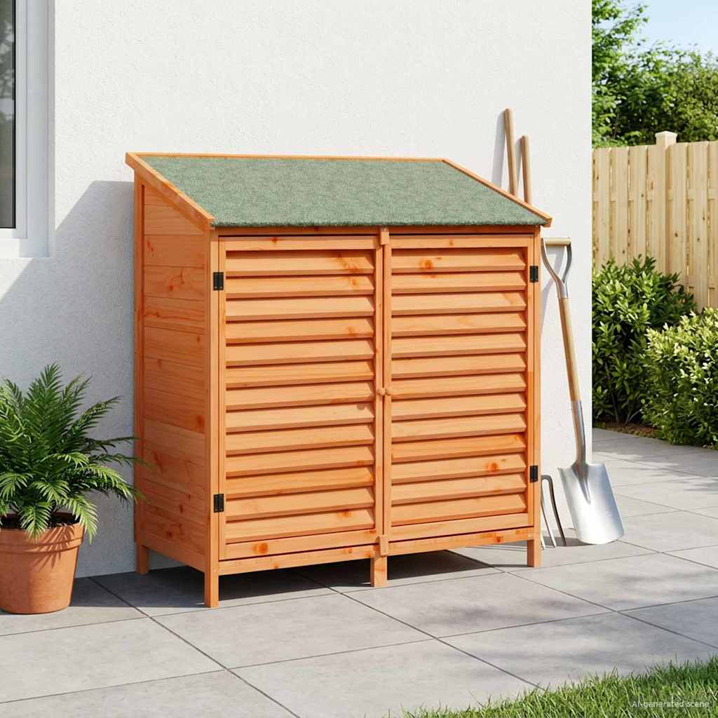 Hagehus med tak Brun 106 x 56 x 113,5 cm Massiv Furu Tre