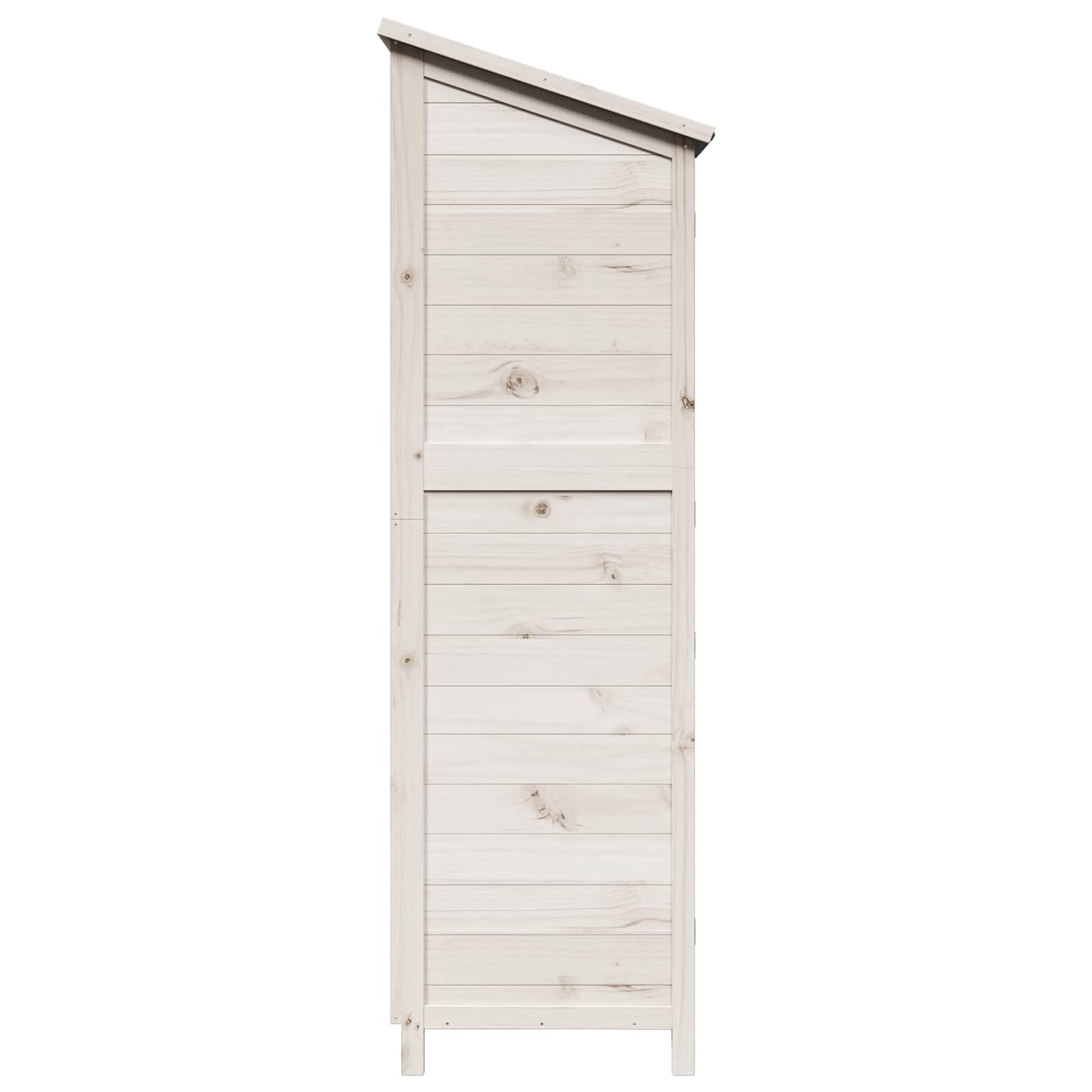 Hagehus med tak Hvit 59 x 56 x 176 cm Massiv Furu Tre