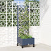 Hageplanter med espalier og hjul Blågrå 40 x 40 x 131,5 cm PP