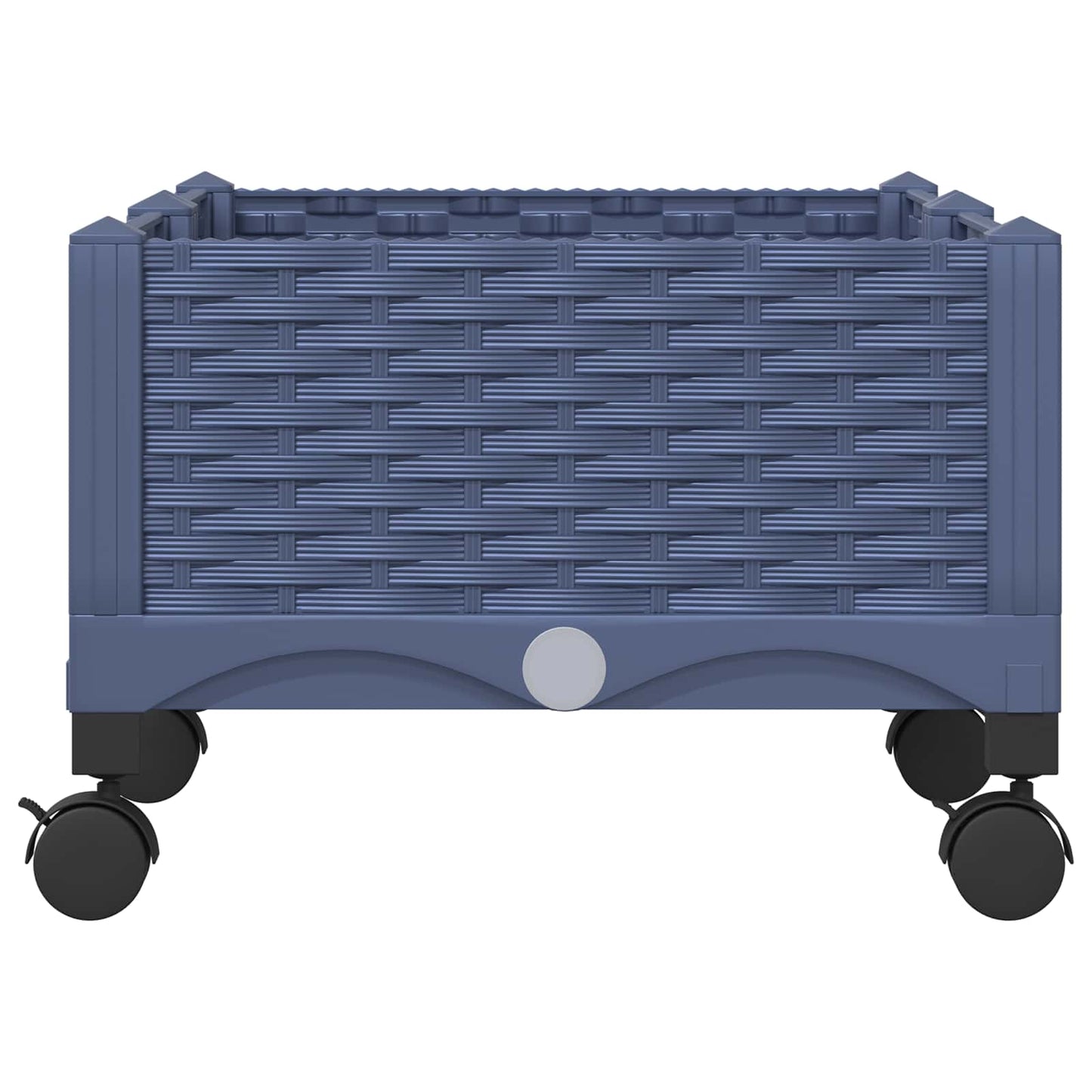 Hagekrukke med hjul Blågrå 80 x 40 x 33 cm PP