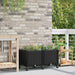 Hagekrukke med hjul Svart 80 x 40 x 44 cm PP