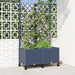 Hageplanter med espalier og hjul Blågrå 80 x 40 x 146 cm PP