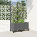 Hageplanter med espalier og hjul Lysegrå 80 x 40 x 146 cm PP