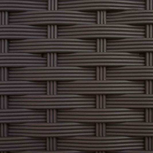 Hevet Bed med Trellis og Tak Brun 122,5 x 40 x 127 cm PP