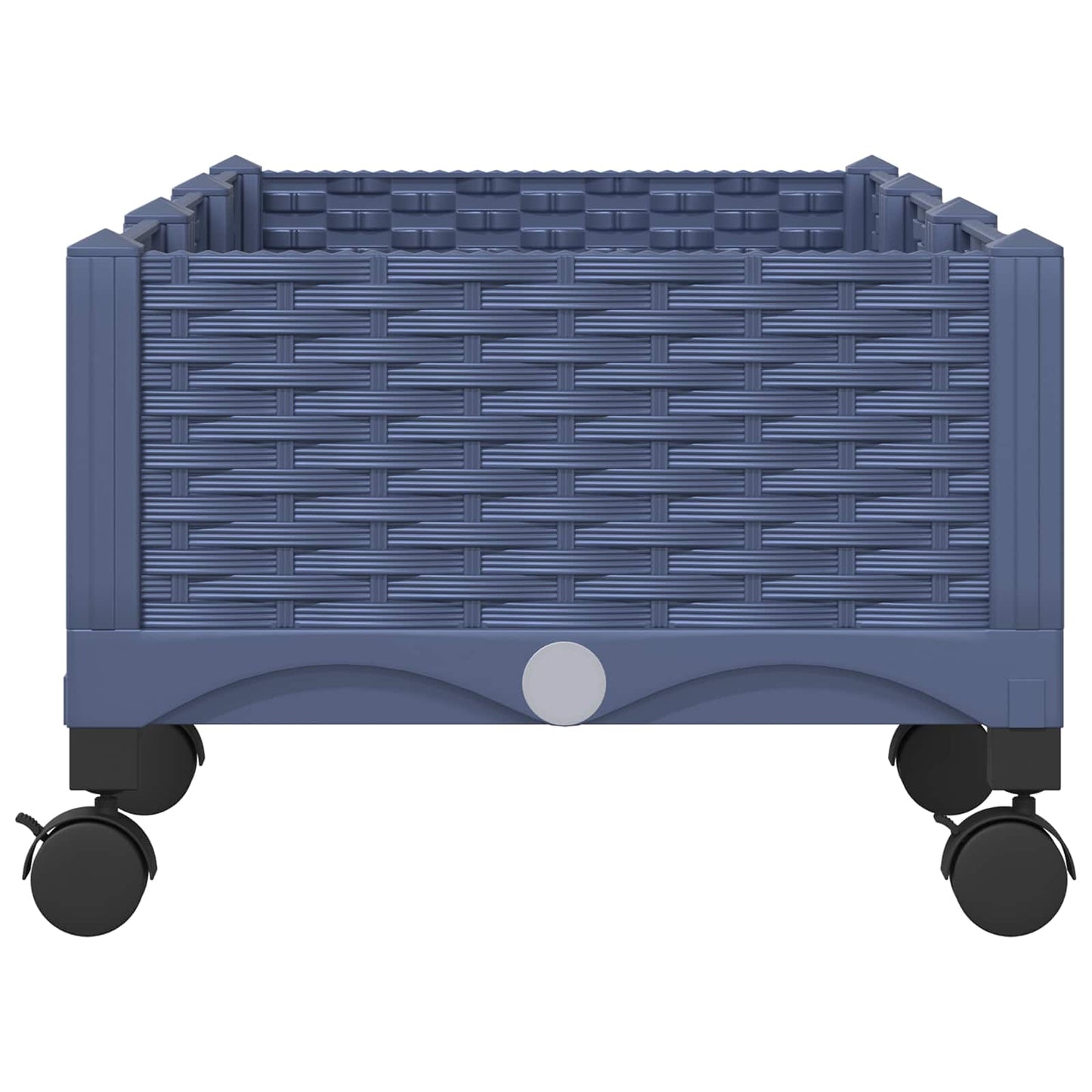 Hagekrukke med hjul Blågrå 120 x 40 x 33 cm PP