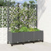 Hageplanter med espalier og hjul Lysegrå 120 x 40 x 146 cm PP