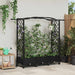 Hevet Bed med Trellis og Tak Svart 169 x 40 x 129 cm PP