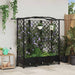 Hevet Bed med Trellis og Tak Svart 163 x 40 x 129 cm PP