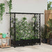 Hevet Bed med Trellis og Tak Svart 164 x 40 x 127 cm PP