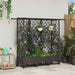 Hevet Bed med Trellis og Tak Brun 164 x 40 x 127 cm PP