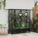 Hevet Bed med Trellis og Tak Svart 164 x 40 x 127 cm PP
