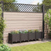 Hagekrukke med hjul Brun 160 x 40 x 44 cm PP