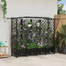 Hevet Bed med Trellis og Tak Svart 203,5 x 40 x 129 cm PP