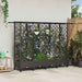 Hevet Bed med Trellis og Tak Brun 202,5 x 40 x 127 cm PP