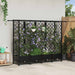 Hevet Bed med Trellis og Tak Svart 202,5 x 40 x 127 cm PP